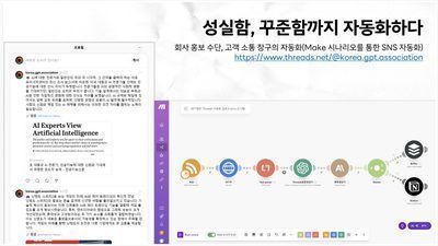 [8-5] 뉴스기사 참조하여 SNS 업로드 100%자동화하기 MAKE 시나리오 구축 썸네일