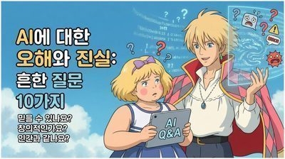 AI의 올바른 활용법 가이드 #1~10(오해와 진실 편) 썸네일